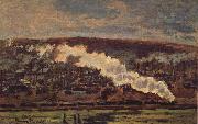 Claude Monet The Goods Train Sweden oil painting artist